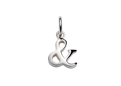 White Gold Plated | Alphabet Pendants